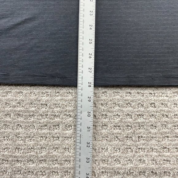 CK Calvin Klein Polo Shirt Men XXL Black Gray Striped Spell Out Chest Logo Golf - Picture 10 of 10